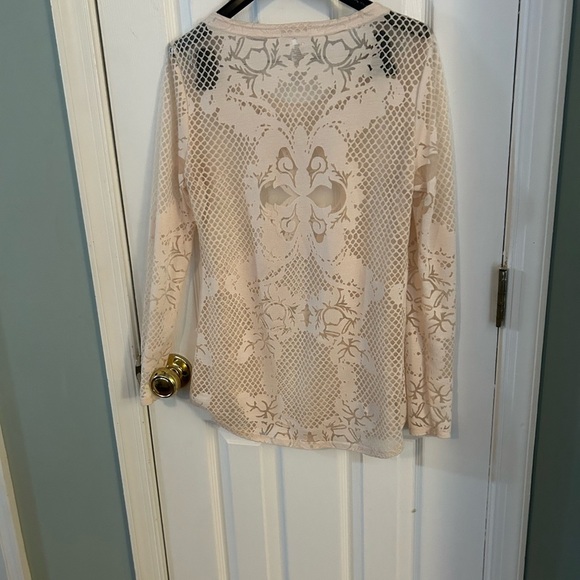 Cache sheer lace blouse - Picture 1 of 3
